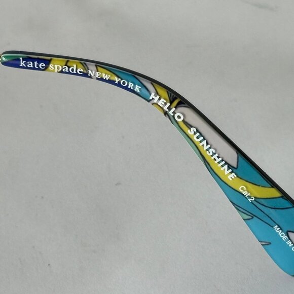 Kate Spade ARIELLA /G/S LKS 98 Gold Blue/Brown & Teal Gradient Lens Sunglasses - Picture 8 of 10